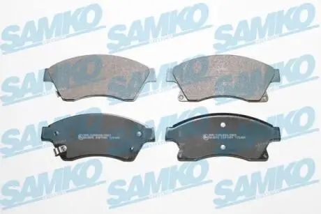 Гальмівні колодки, дискове гальмо (набір) SAMKO 5SP1581