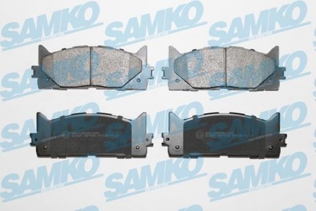 Тормозные колодки, дисковый тормоз.) SAMKO 5SP1593 (фото 1)