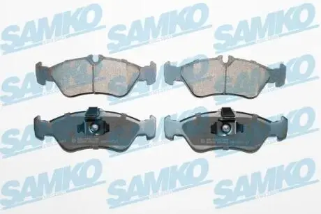 Гальмівні колодки, дискове гальмо (набір) SAMKO 5SP1611