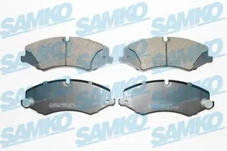 Гальмівні колодки, дискове гальмо (набір) SAMKO 5SP1616
