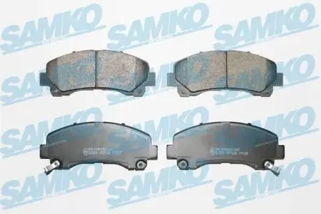 Гальмівні колодки, дискове гальмо (набір) SAMKO 5SP1630
