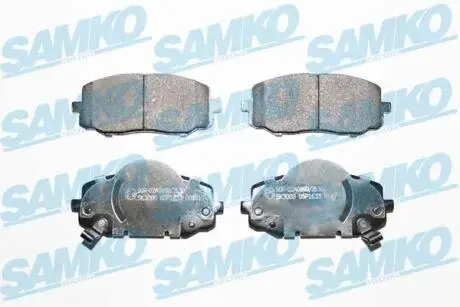Гальмівні колодки, дискове гальмо (набір) SAMKO 5SP1633