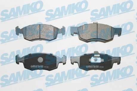 Тормозные колодки, дисковый тормоз.) SAMKO 5SP1654 (фото 1)