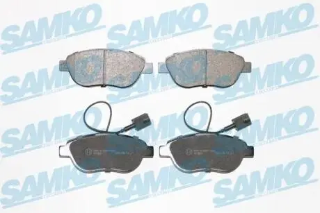 Гальмівні колодки, дискове гальмо (набір) SAMKO 5SP1657