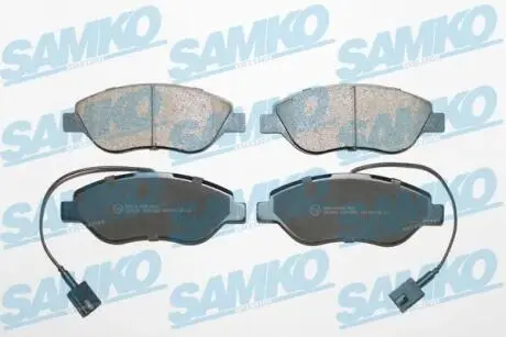 Гальмівні колодки, дискове гальмо (набір) SAMKO 5SP1658