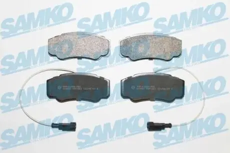 Гальмівні колодки, дискове гальмо (набір) SAMKO 5SP1662