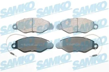 Гальмівні колодки, дискове гальмо (набір) SAMKO 5SP1663