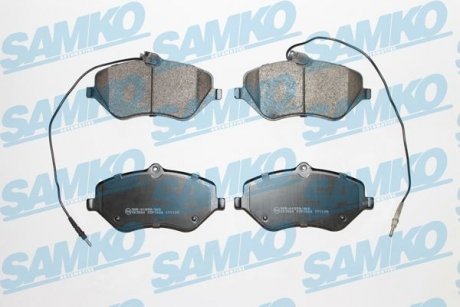 Тормозные колодки, дисковый тормоз.) SAMKO 5SP1666 (фото 1)