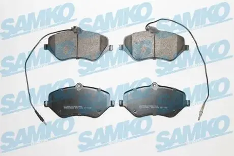 Гальмівні колодки, дискове гальмо (набір) SAMKO 5SP1666