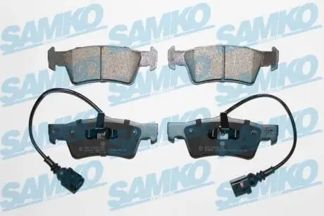 Гальмівні колодки, дискове гальмо (набір) SAMKO 5SP1667