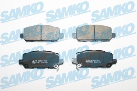 Колодки тормозные (задние) Honda HR-V 1.5/1.8 16V 14- SAMKO 5SP1942 (фото 1)