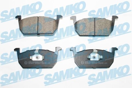 Тормозные колодки (передние) Skoda Fabia 21-/Kamiq 19-/Seat Leon 13-/Ibiza/VW Polo 17-/T-cross 18- SAMKO 5SP2055