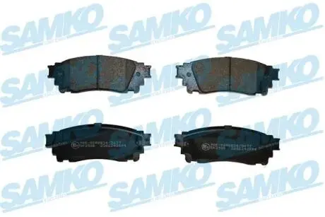 Колодки гальмівні (задні) Lexus NX 2.0/2.5 16V 14-/Toyota Alphard 3.5 15- (Akebono) SAMKO 5SP2094