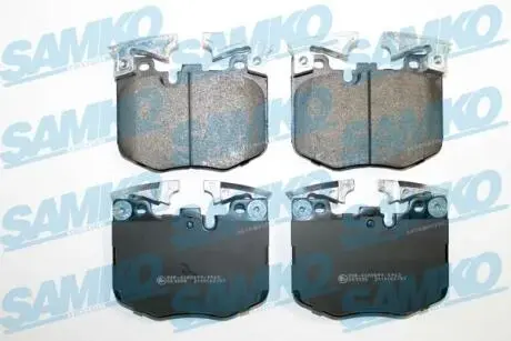 Колодки гальмівні (передні) BMW 3 (G20) 18-/5 (G30/F90)/7 (G11/G12) 15- (Brembo) SAMKO 5SP2157