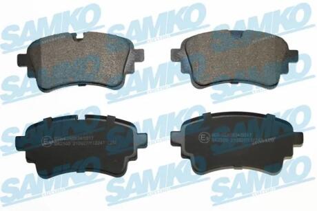 Колодки гальмівні (задні) Audi A4/A6/Q5/Q7/VW Touareg 15- SAMKO 5SP2247