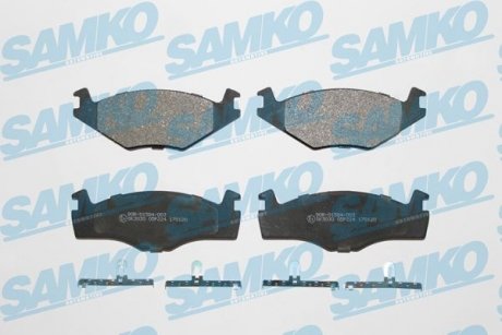 Тормозные колодки, дисковый тормоз.) SAMKO 5SP224 (фото 1)