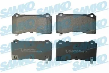 Колодки тормозные (передние) Tesla Model 3 17-/Model Y 19- (+датчик) SAMKO 5SP2268