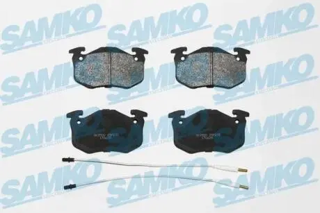 Гальмівні колодки, дискове гальмо (набір) SAMKO 5SP231