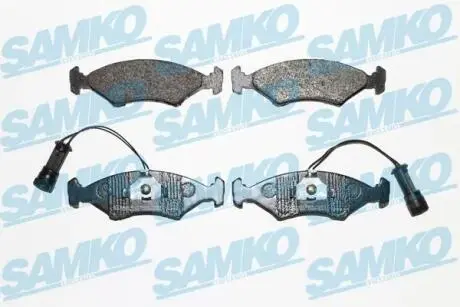 Тормозные колодки, дисковый тормоз.) SAMKO 5SP242