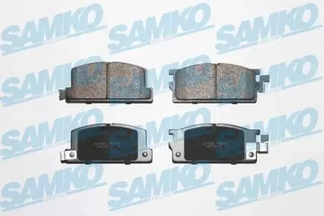 Гальмівні колодки, дискове гальмо (набір) SAMKO 5SP287