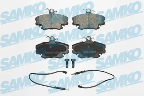 Гальмівні колодки, дискове гальмо (набір) SAMKO 5SP349