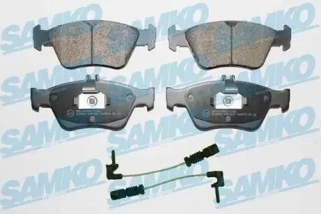 Гальмівні колодки, дискове гальмо (набір) SAMKO 5SP409A