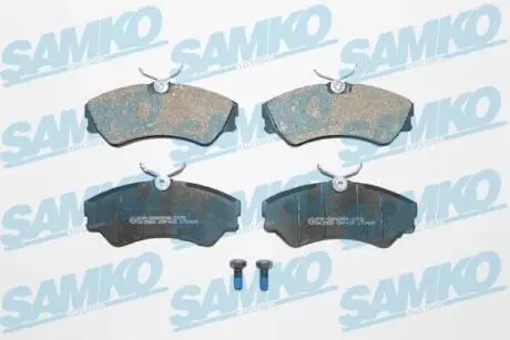 Гальмівні колодки, дискове гальмо (набір) SAMKO 5SP439