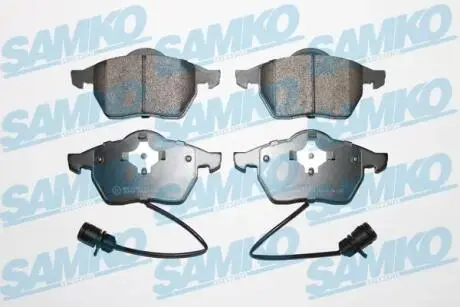 Гальмівні колодки, дискове гальмо (набір) SAMKO 5SP453