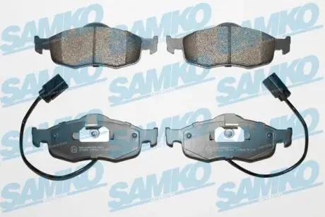 Гальмівні колодки, дискове гальмо (набір) SAMKO 5SP461