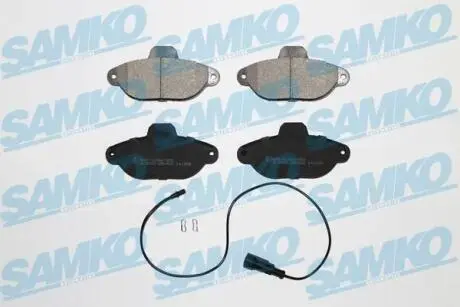 Гальмівні колодки, дискове гальмо (набір) SAMKO 5SP462