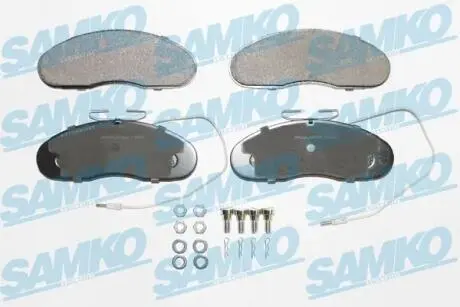 Гальмівні колодки, дискове гальмо (набір) SAMKO 5SP580