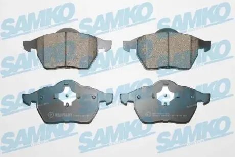 Гальмівні колодки, дискове гальмо (набір) SAMKO 5SP612