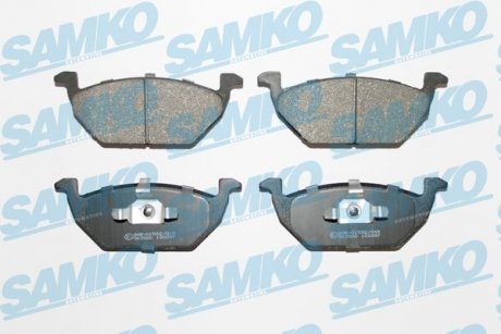 Тормозные колодки, дисковый тормоз.) SAMKO 5SP668 (фото 1)