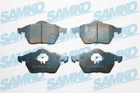 Гальмівні колодки, дискове гальмо (набір) SAMKO 5SP669