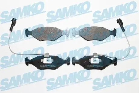 Гальмівні колодки, дискове гальмо (набір) SAMKO 5SP680