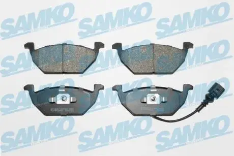 Гальмівні колодки, дискове гальмо (набір) SAMKO 5SP692