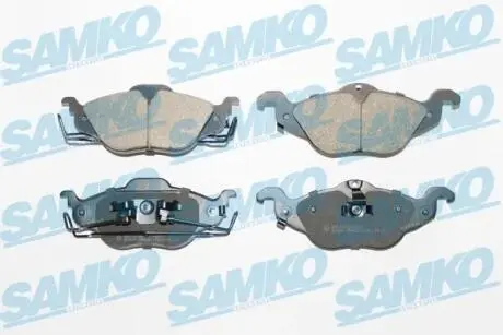 Гальмівні колодки, дискове гальмо (набір) SAMKO 5SP698