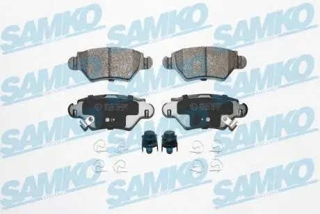 Гальмівні колодки, дискове гальмо (набір) SAMKO 5SP699