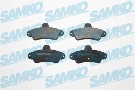 Гальмівні колодки, дискове гальмо (набір) SAMKO 5SP714