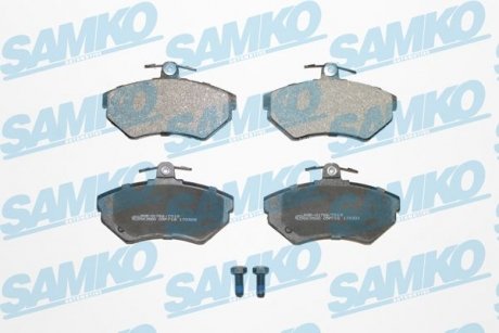 Тормозные колодки, дисковый тормоз.) SAMKO 5SP718 (фото 1)