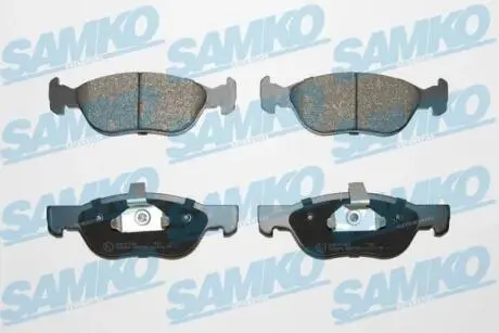 Гальмівні колодки, дискове гальмо (набір) SAMKO 5SP740