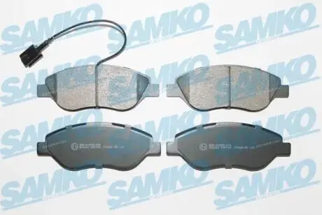 Гальмівні колодки, дискове гальмо (набір) SAMKO 5SP765