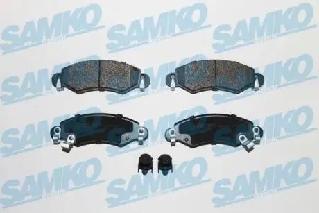 Гальмівні колодки, дискове гальмо (набір) SAMKO 5SP777