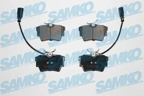 Колодки задні R15, 98-03 (тип LUCAS) із датчиком SAMKO 5SP786