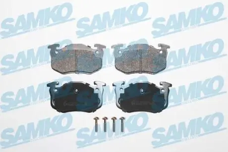 Гальмівні колодки, дискове гальмо (набір) SAMKO 5SP801