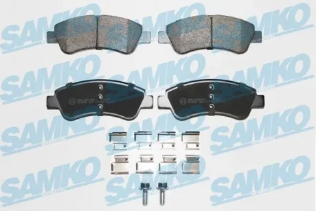 Колодки гальмівні (передні) Citroen Berlingo 03- (Bosch) Q+ SAMKO 5SP802K