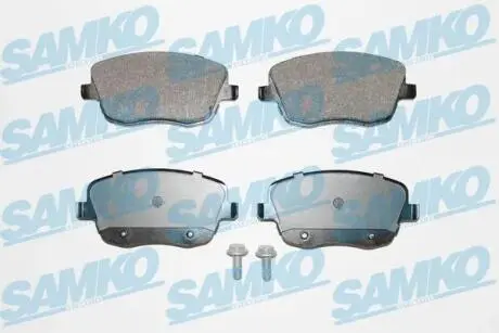 Гальмівні колодки, дискове гальмо (набір) SAMKO 5SP817