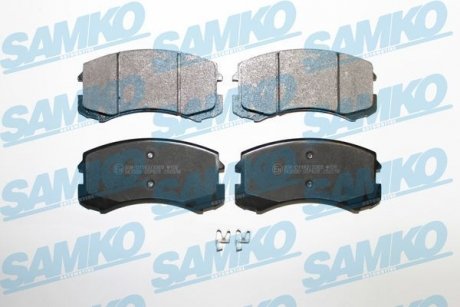 Тормозные колодки дисковые перед. Mitsubishi Lanser 1.3 03- SAMKO 5SP826 (фото 1)