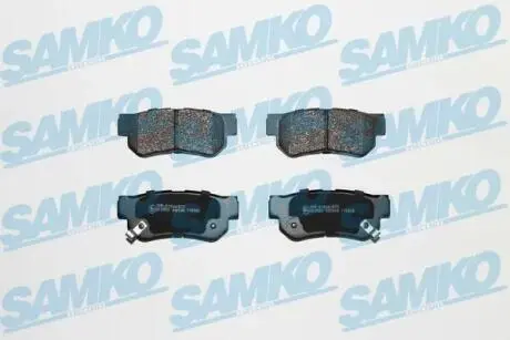 Гальмівні колодки, дискове гальмо (набір) SAMKO 5SP848