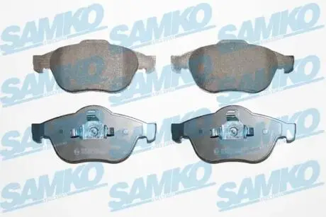 Гальмівні колодки, дискове гальмо (набір) SAMKO 5SP864